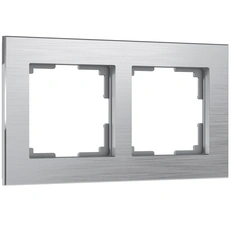 Фото товара Рамка на 2 поста Aluminium (алюминий) W0021706